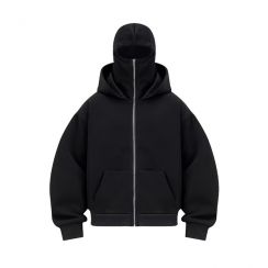 Mens Autumn Full Zipper Chunky Hoodie