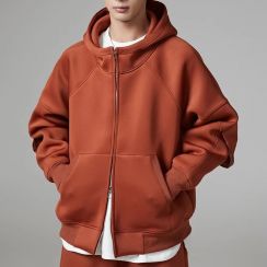 2 Pcs Heavyweight Premium Oversized Basic Full Zip Hoodie