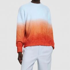 2 Pcs Mohair Fashionable Autumn Pullover Street Style Knitted Sweater