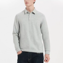 3 Pcs Mens Casual Autumn Long Sleeved Polo Shirts